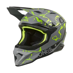 Каска O'NEAL 1SERIES SPLASH GRAY/NEON YELLOW