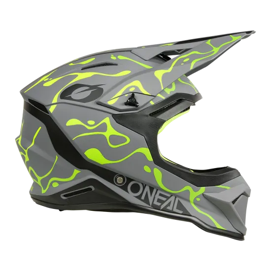 O'NEAL 1SERIES SPLASH GRAY/NEON YELLOW мотокрос каска