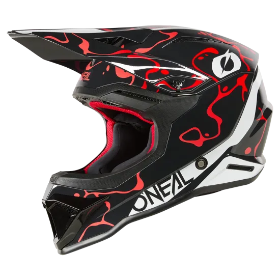 Каска O'NEAL 1SERIES SPLASH BLACK/RED – мотокрос каска с ABS черупка и DOT/ECE сертификат