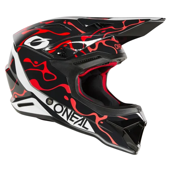 Каска O'NEAL 1SERIES SPLASH BLACK/RED – мотокрос каска с ABS черупка и DOT/ECE сертификат