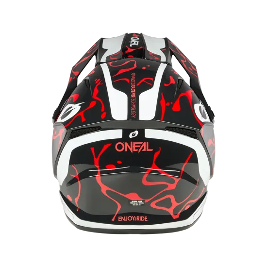 Каска O'NEAL 1SERIES SPLASH BLACK/RED – мотокрос каска с ABS черупка и DOT/ECE сертификат
