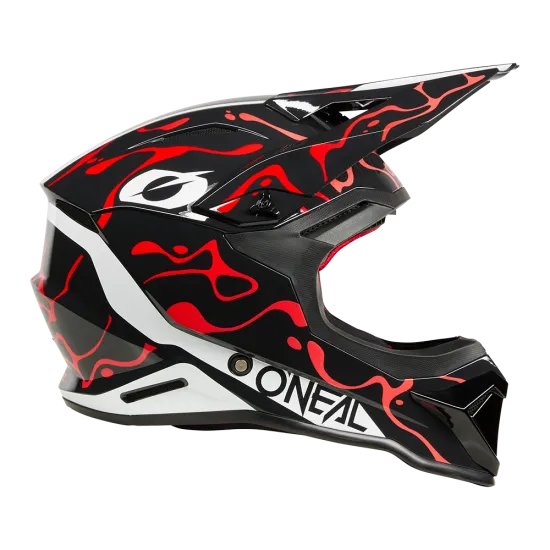 Каска O'NEAL 1SERIES SPLASH BLACK/RED – мотокрос каска с ABS черупка и DOT/ECE сертификат