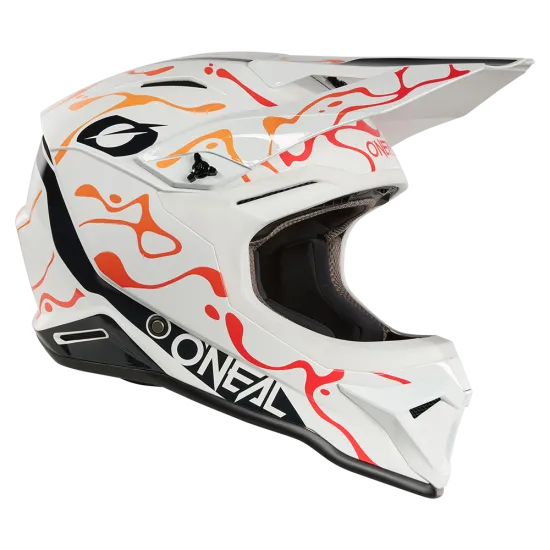 O'NEAL 1SERIES SPLASH WHITE/ORANGE мотокрос каска