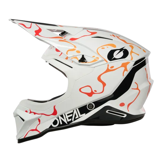 O'NEAL 1SERIES SPLASH WHITE/ORANGE мотокрос каска