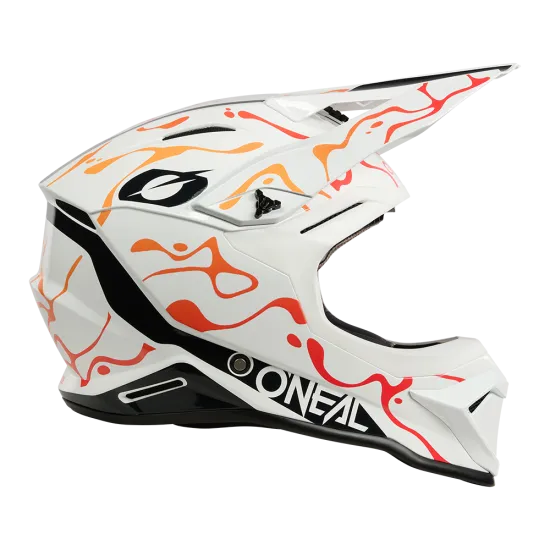 O'NEAL 1SERIES SPLASH WHITE/ORANGE мотокрос каска