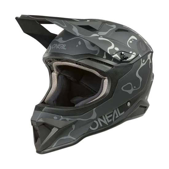 O'NEAL 1SERIES SPLASH BLACK/GRAY мотокрос каска