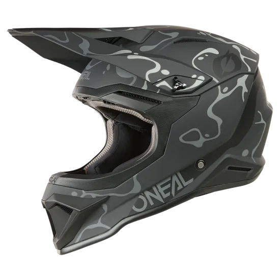 O'NEAL 1SERIES SPLASH BLACK/GRAY мотокрос каска