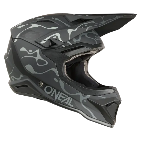 O'NEAL 1SERIES SPLASH BLACK/GRAY мотокрос каска