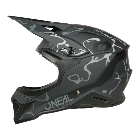 O'NEAL 1SERIES SPLASH BLACK/GRAY мотокрос каска