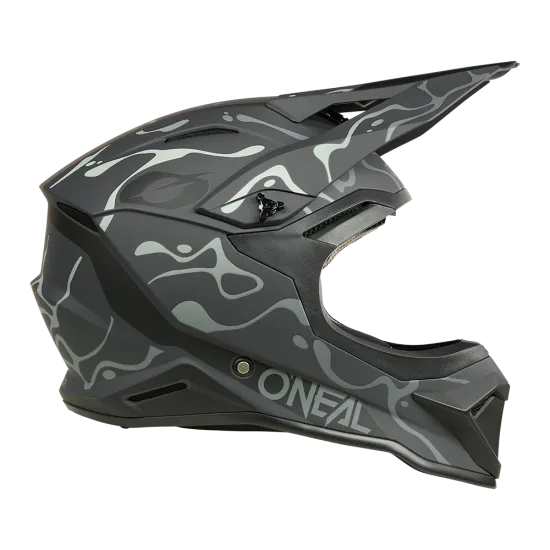 O'NEAL 1SERIES SPLASH BLACK/GRAY мотокрос каска