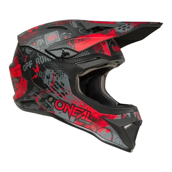 Каска O'NEAL 1SERIES VIBRANT BLACK/RED – мотокрос каска от ABS с DOT и ECE 22.06 сертификат