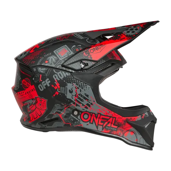 Каска O'NEAL 1SERIES VIBRANT BLACK/RED – мотокрос каска от ABS с DOT и ECE 22.06 сертификат