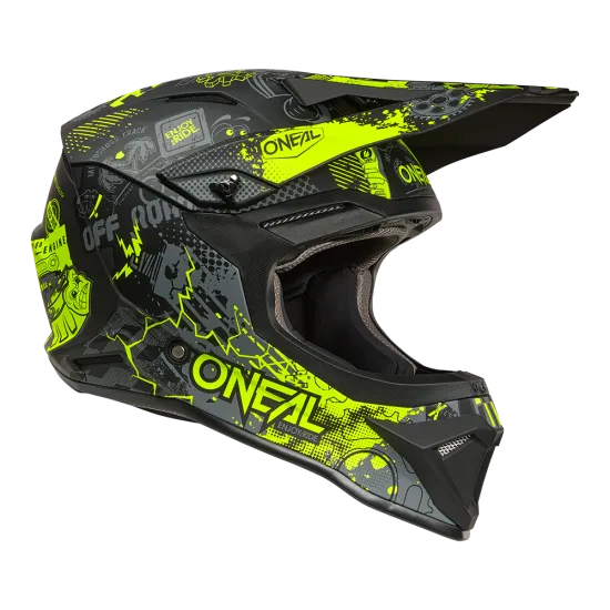 Каска O'NEAL 1SERIES VIBRANT BLACK/NEON YELLOW – мотокрос каска с ECE 22.06