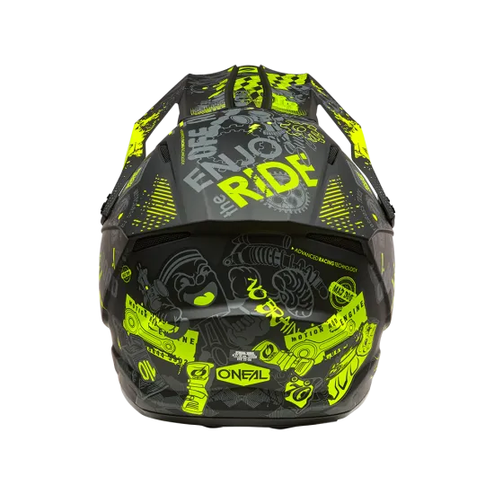 Каска O'NEAL 1SERIES VIBRANT BLACK/NEON YELLOW – мотокрос каска с ECE 22.06