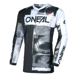 Мотокрос блуза O`NEAL ELEMENT ROLLER BLACK/WHITE