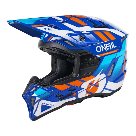 Ендуро каска O'NEAL EX-SRS DUST BLUE/ORANGE
