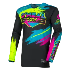 Мотокрос блуза O'NEAL MAYHEM RESEDA BLACK/NEON YELLOW