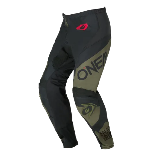 O'NEAL ELEMENT RACEWEAR BLACK/OLIVE V.26 мотокрос брич