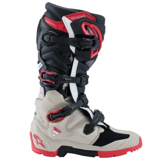 Мотокрос ботуши Alpinestars Tech 7 Enduro Black/Gray/Red – ендуро обувки с подсилена подметка