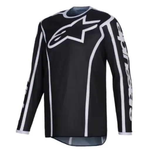 Мотокрос джърси Alpinestars Fluid Apex Black/Gray – мото екипировка Hydra Motto