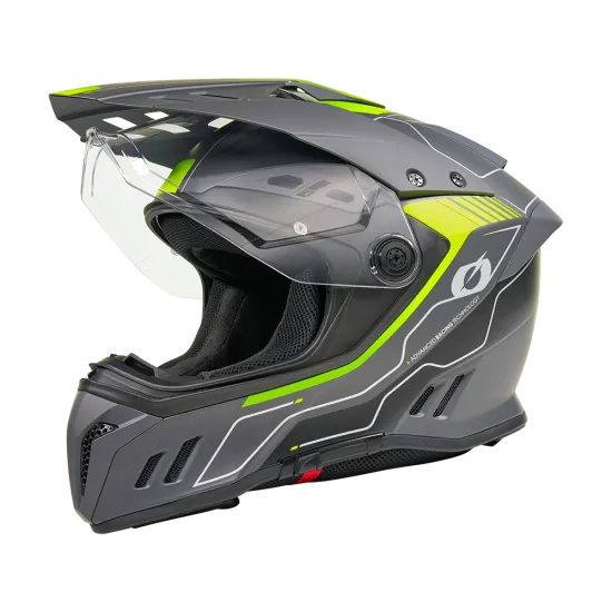Ендуро каска O’NEAL Sierra RS Echo Black/Neon Yellow V.26 – adventure каска с Pinlock и Bluetooth Ready