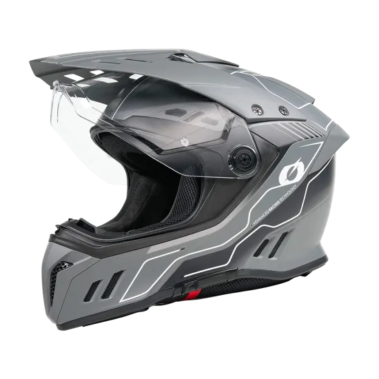 Ендуро каска O’NEAL Sierra RS Echo Black/Gray V.26 – adventure каска с Pinlock и Bluetooth Ready