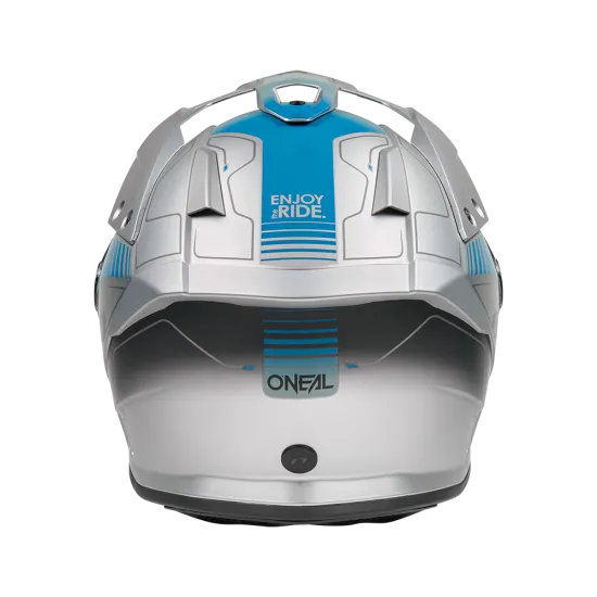 Ендуро каска O’NEAL Sierra RS Echo Gray/Blue V.26 – каска с Pinlock, Bluetooth Ready и ECE 22.06 сертификат
