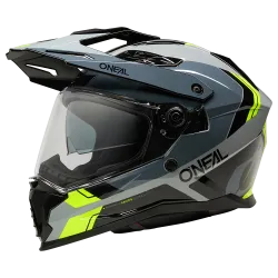 Ендуро каска O'NEAL D-SRS NOMAD BLAC/GRAY/NEON YELLOW V.26