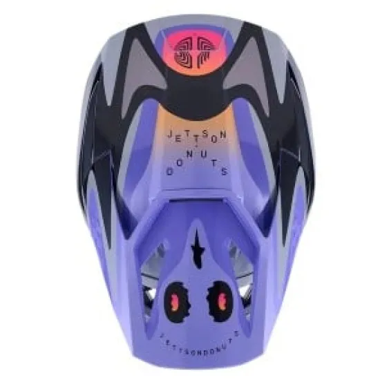 Детска мотокрос каска ALPINESTARS SM3 JETTSON Gray/Purple/Black