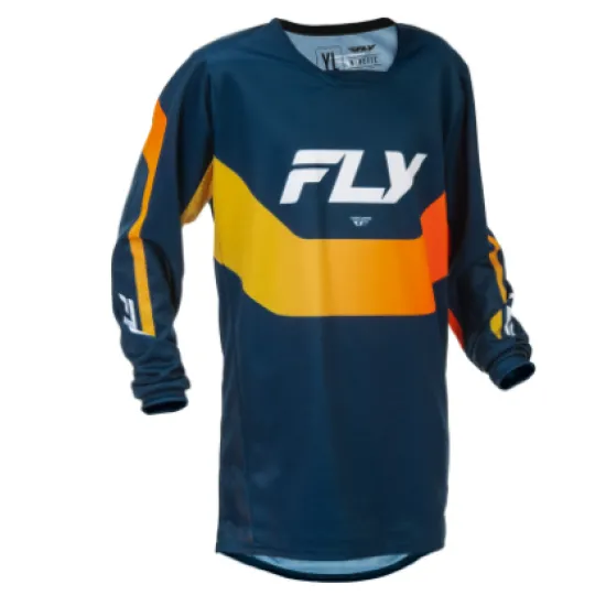 Детска мотокрос блуза FLY RACING Kinetic Jugend Navy/Orange