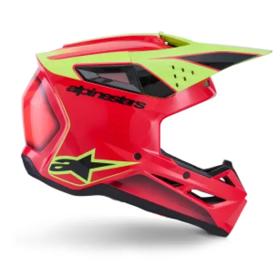 Мотокрос каска Alpinestars SM3 Fray Red/Yellow/Black