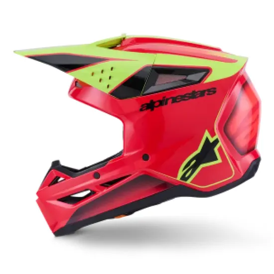 Мотокрос каска Alpinestars SM3 Fray Red/Yellow/Black