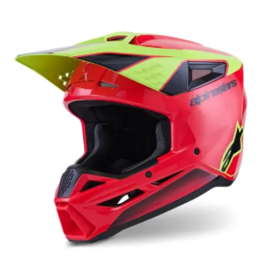 Мотокрос каска Alpinestars SM3 Fray Red/Yellow/Black