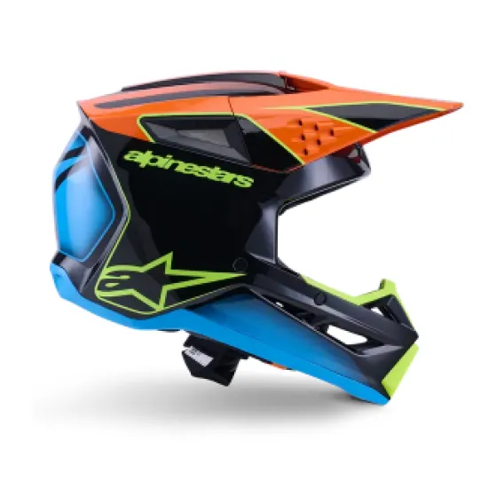 Мотокрос каска Alpinestars SM3 Fray Black/Orange/Yellow