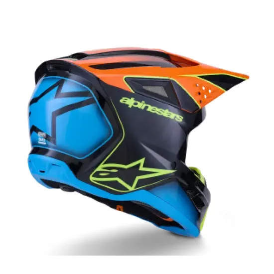 Мотокрос каска Alpinestars SM3 Fray Black/Orange/Yellow