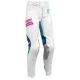 Дамски мотокрос бричове THOR WMN Launchmode Bleach White/Aqua с вентилация и кожени панели