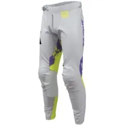 Мотокрос брич THOR LAUNCHMODE BLEACH GRAY/ACID