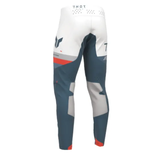 Мотокрос брич THOR Sportmode League Blue/White с In-Motion конструкция и TPU защита