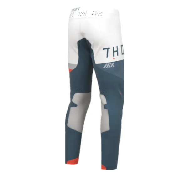 Мотокрос брич THOR Sportmode League Blue/White с In-Motion конструкция и TPU защита