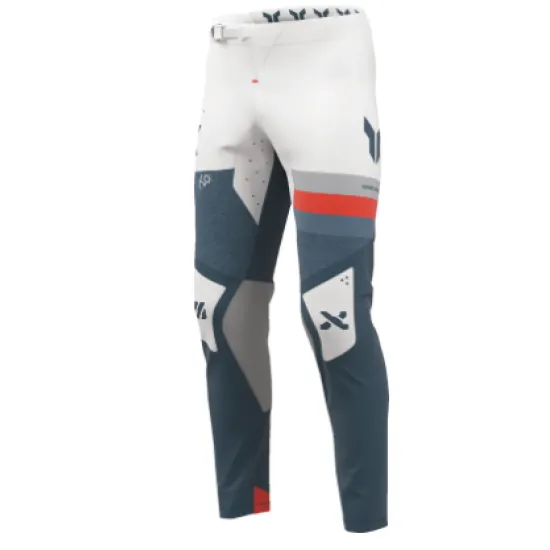 Мотокрос брич THOR Sportmode League Blue/White с In-Motion конструкция и TPU защита