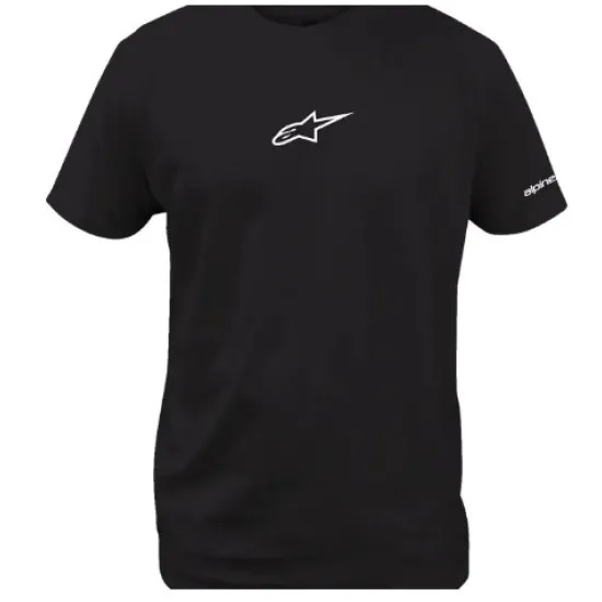 Мото тениска ALPINESTARS CSF Frontal Black с лого и графичен принт