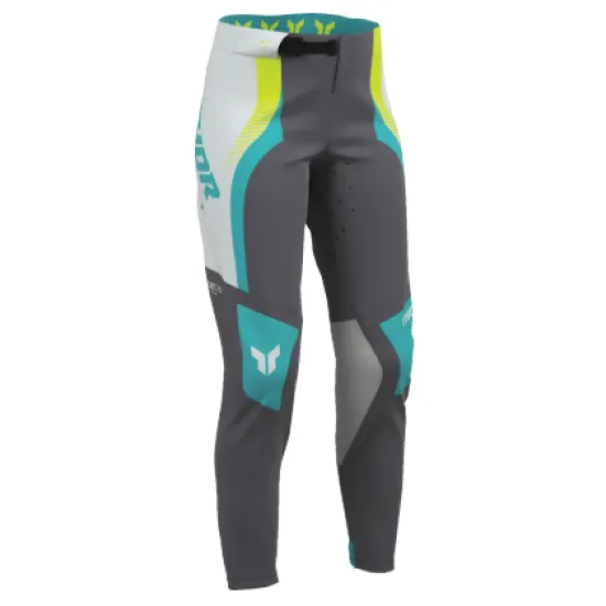 Дамски мотокрос брич THOR Sportmode Velocity GREY/AQUA – сиво с аква акценти