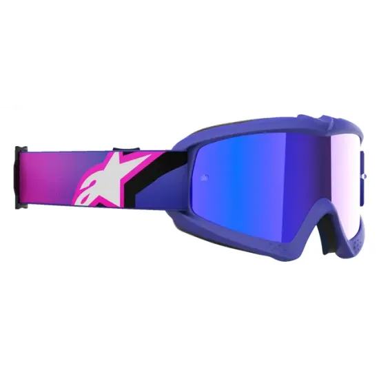 Детски мотокрос очила Alpinestars Vision Youth Corp Purple Fluo/Mirror Blue