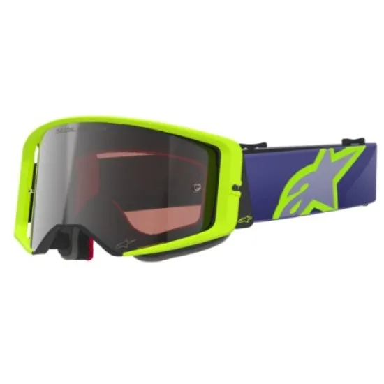 Мотокрос очила Alpinestars Supertech Purple/Yellow Mirror-Silver