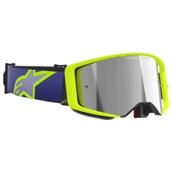 Мотокрос очила Alpinestars Supertech Purple/Yellow Mirror-Silver