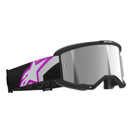 Мотокрос очила Alpinestars Vision 5 Corp Gray с Purple Mirror Silver плака