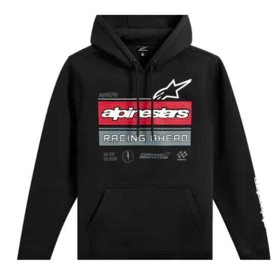 Мото суитшърт Alpinestars Harken Black с качулка