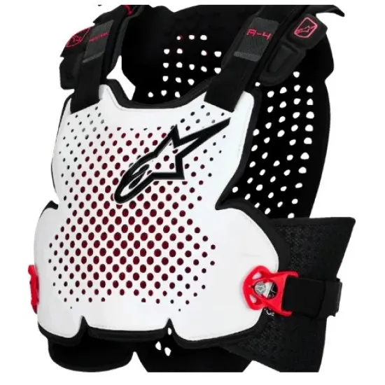 Alpinestars Plasma – офроуд протекторна броня с клетъчна защита и вентилация Протекторна броня Alpinestars Plasma черно/червено/бяло
