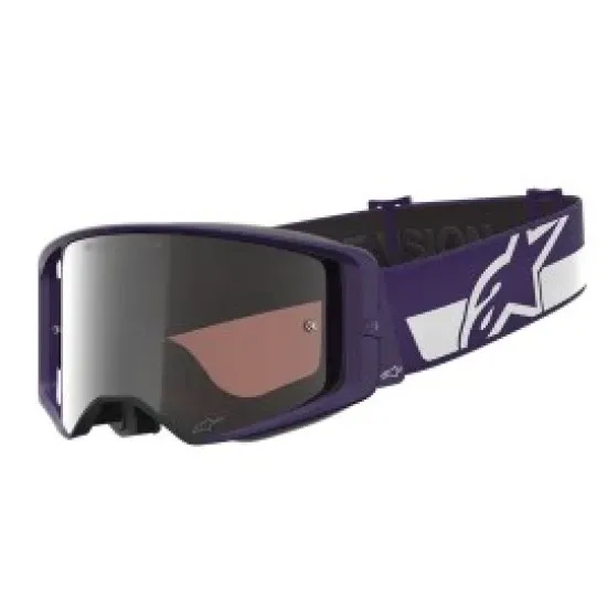 Мотокрос очила Alpinestars Supertech HUNTA-96 XXV Mirror-SIL с Absolute Vision плака и Super-Lock система