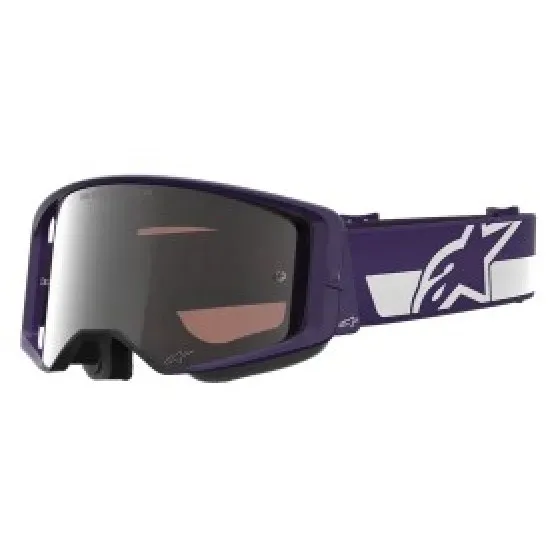 Мотокрос очила Alpinestars Supertech HUNTA-96 XXV Mirror-SIL с Absolute Vision плака и Super-Lock система